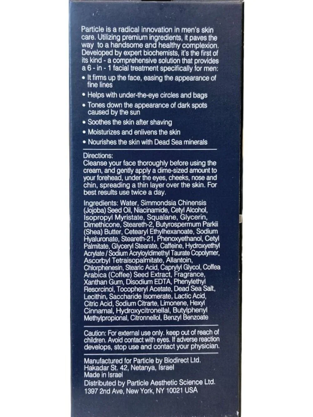 Particle Men’s 6‑in‑1 Anti‑Aging Face Cream — Hydrating & Firming 1.7 oz